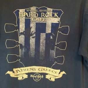 Hard Rock Cafe Tee Shirt Athens Greece SzXL